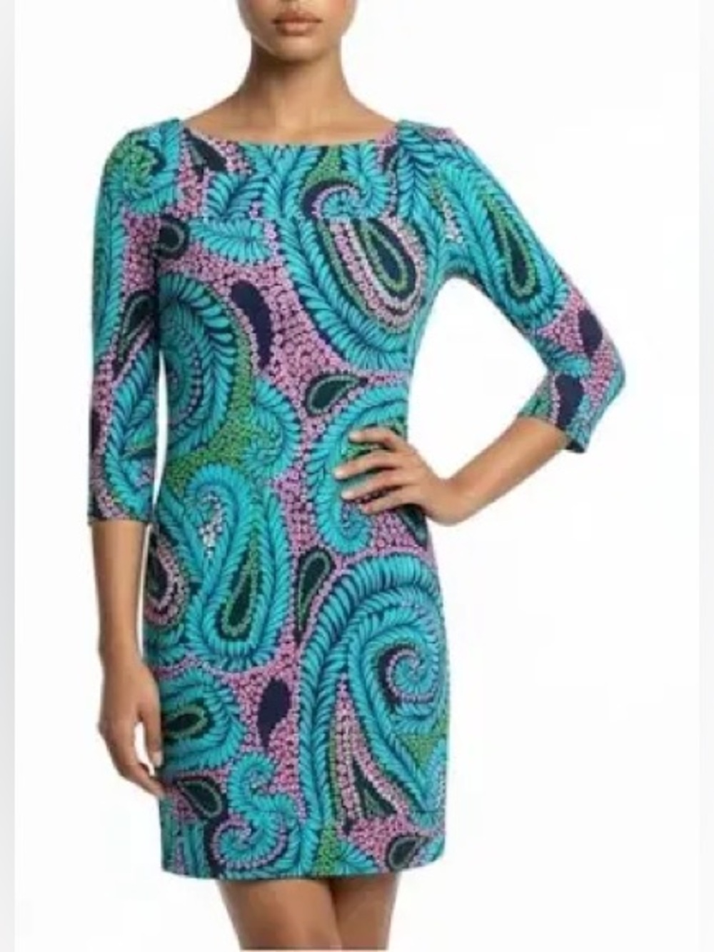 Lilly Pulitzer Newport silk Pasiley pattern dress